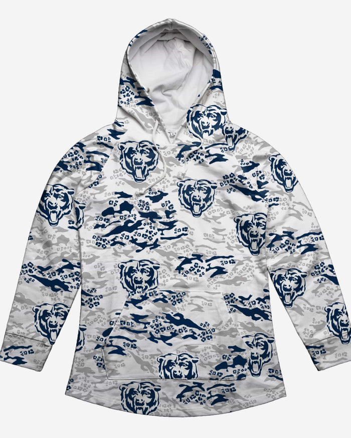 Chicago Bears Womens Leopard Camo Hoodie FOCO - FOCO.com