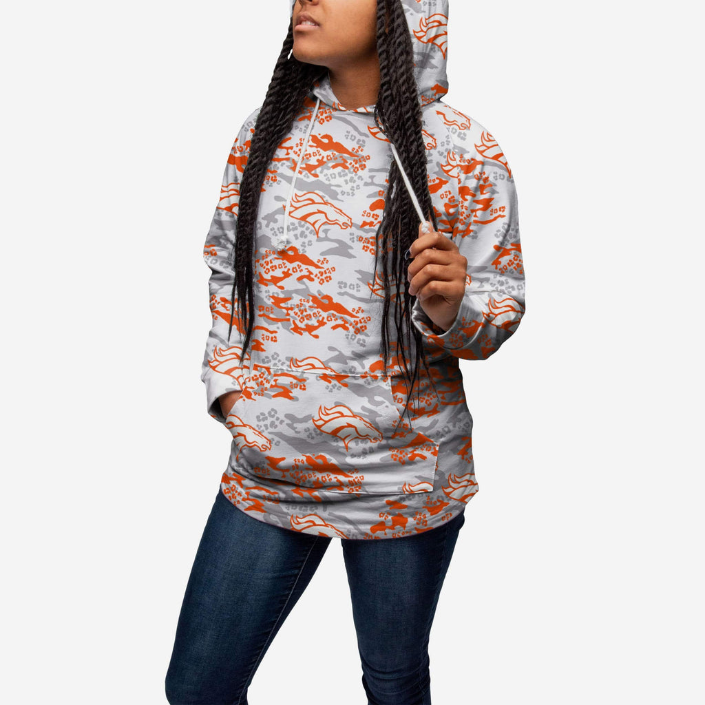 Denver Broncos Womens Leopard Camo Hoodie FOCO - FOCO.com