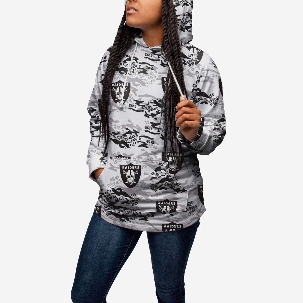 Las Vegas Raiders Womens Leopard Camo Hoodie FOCO - FOCO.com