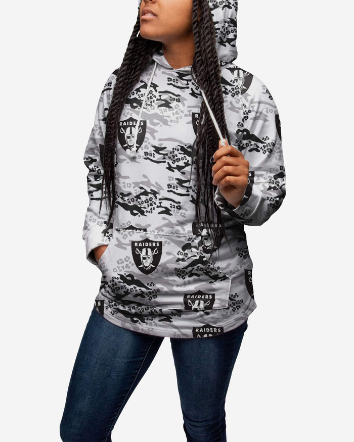 Las Vegas Raiders Womens Leopard Camo Hoodie FOCO - FOCO.com