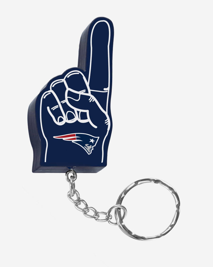 New England Patriots #1 Finger Keychain FOCO - FOCO.com