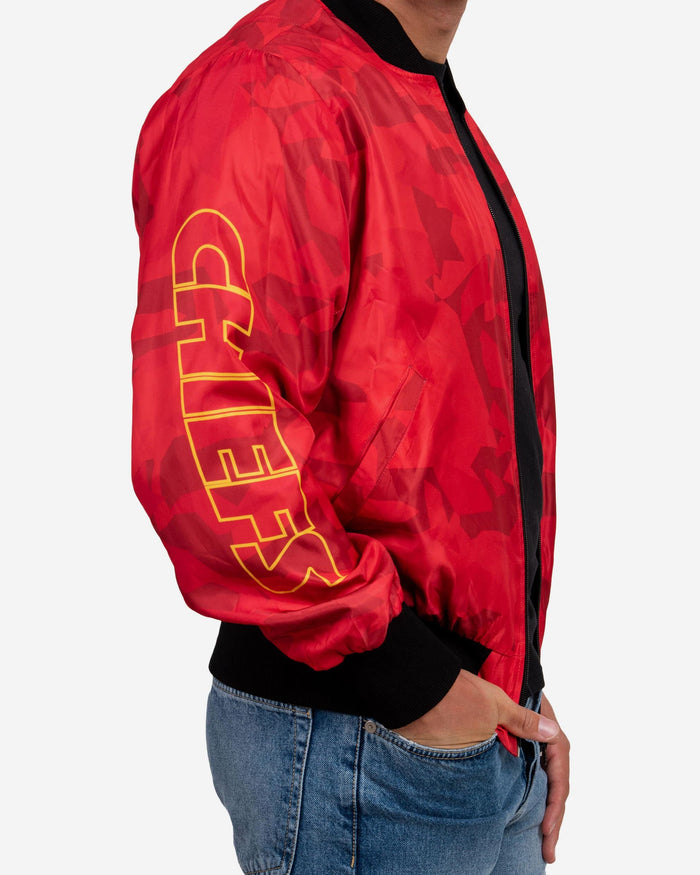 Kansas City Chiefs Camo Bomber Jacket FOCO - FOCO.com