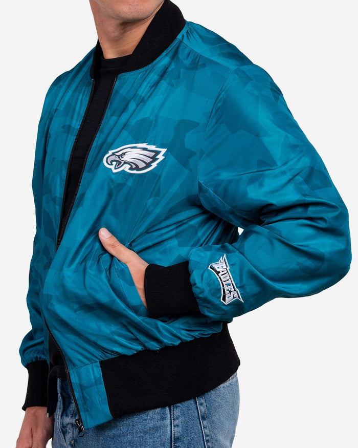 Philadelphia Eagles Camo Bomber Jacket FOCO - FOCO.com