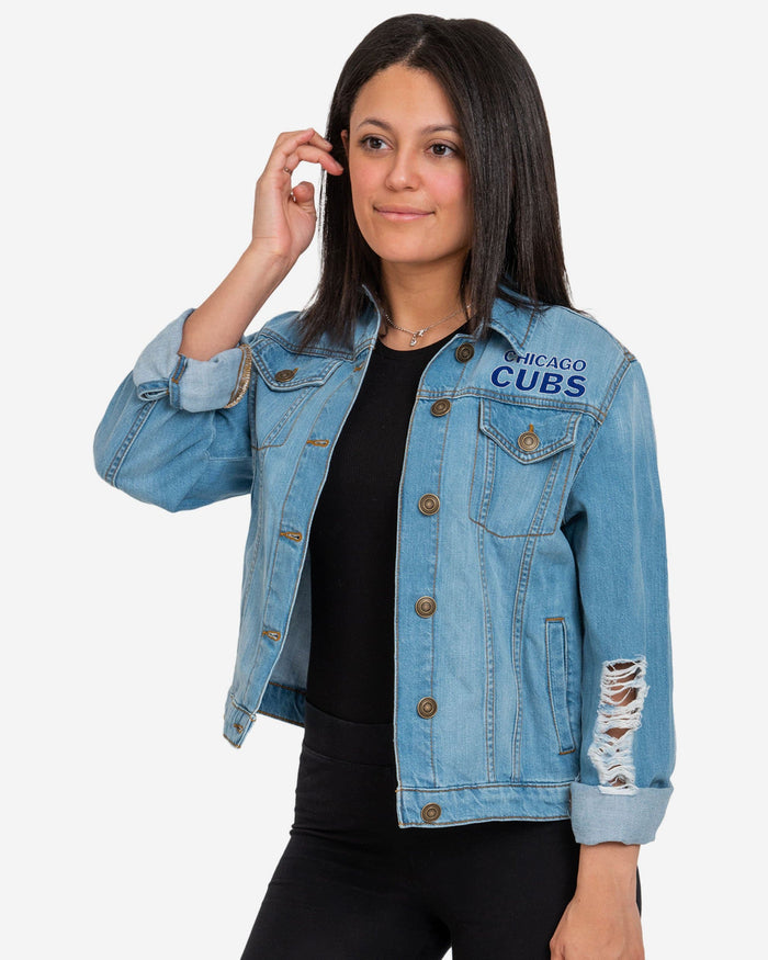 Chicago Cubs Womens Denim Days Jacket FOCO S - FOCO.com