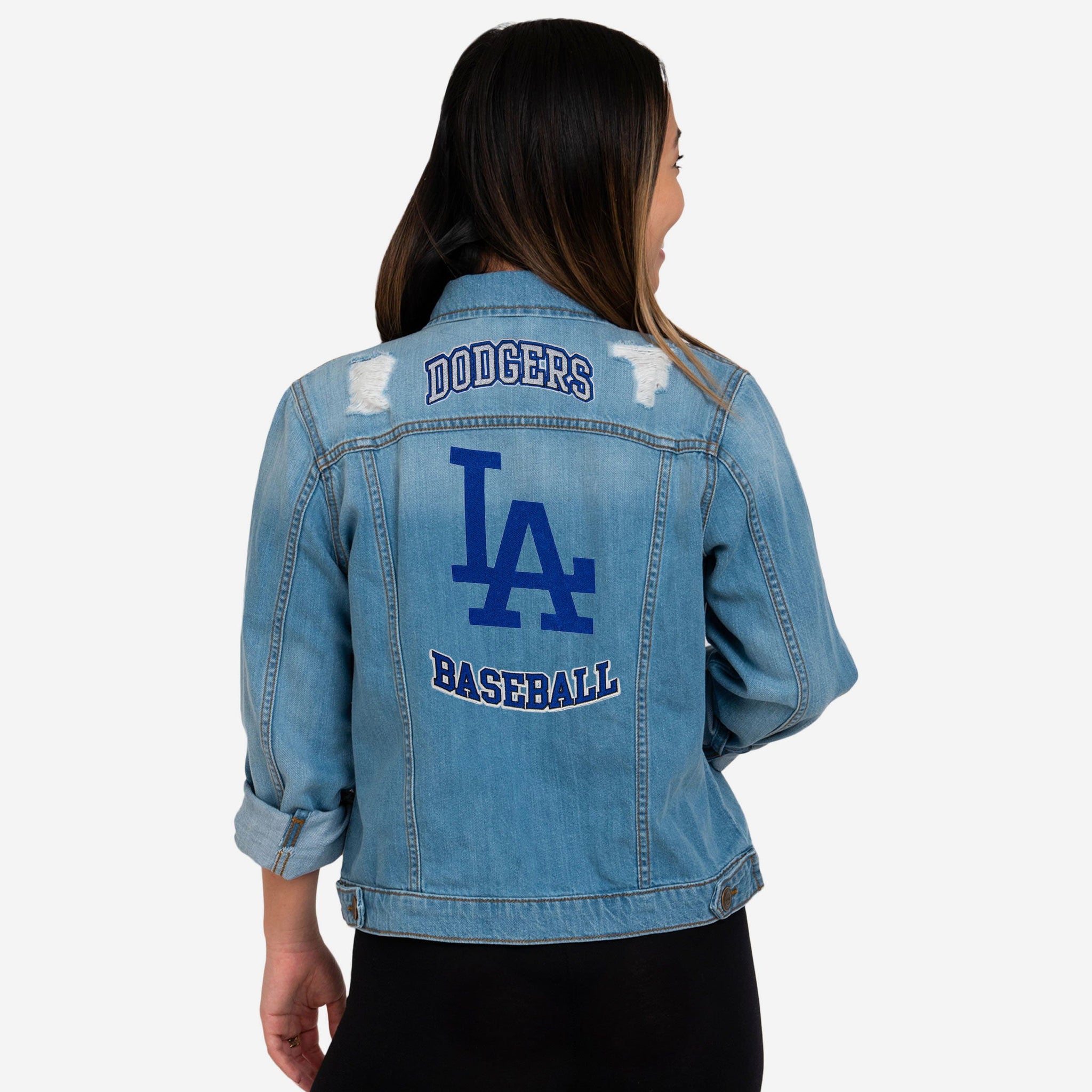 Los Angeles Dodgers Womens Denim Days Jacket, Size: M