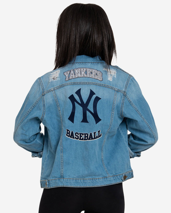 New York Yankees Womens Denim Days Jacket FOCO - FOCO.com