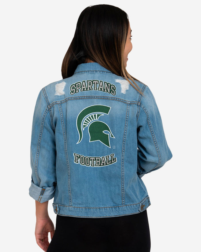 Michigan State Spartans Womens Denim Days Jacket FOCO - FOCO.com