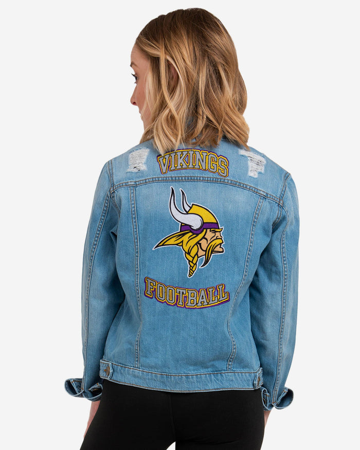 Minnesota Vikings Womens Denim Days Jacket FOCO - FOCO.com