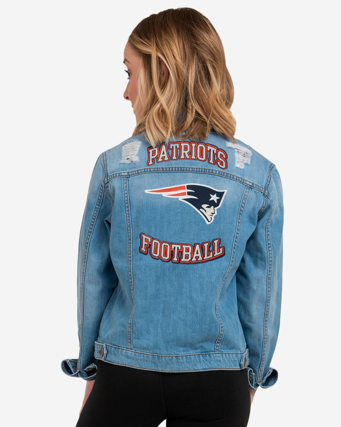 New England Patriots Womens Denim Days Jacket FOCO - FOCO.com