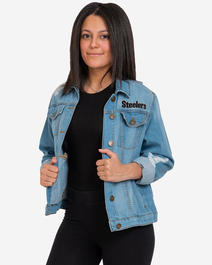Pittsburgh Steelers Womens Denim Days Jacket FOCO S - FOCO.com