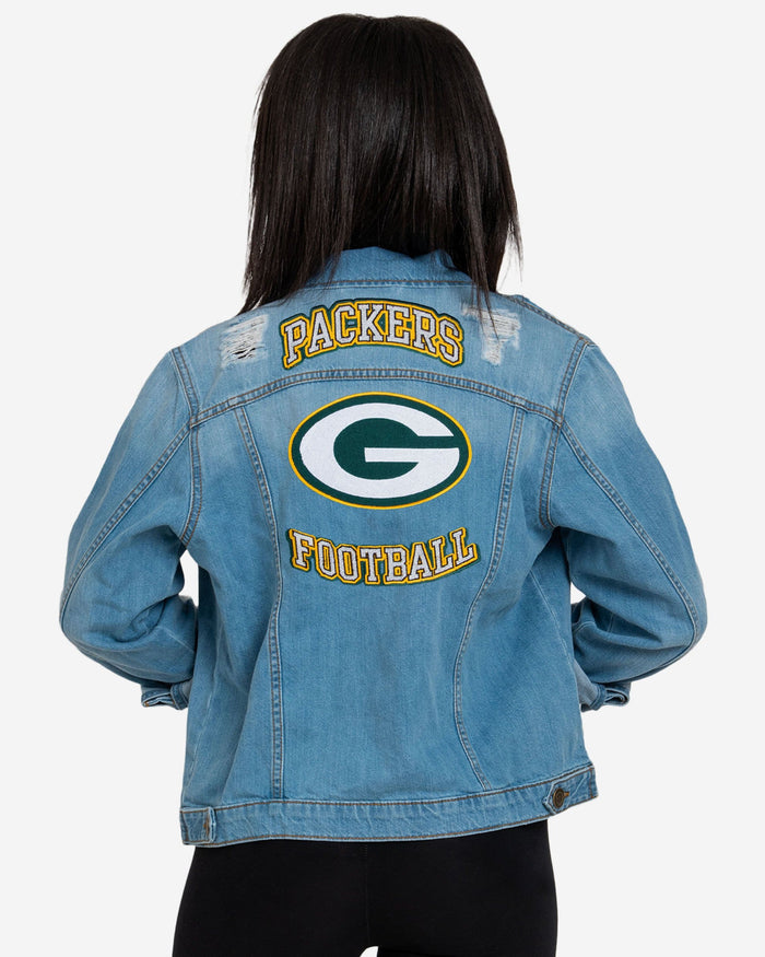 Green Bay Packers Womens Denim Days Jacket FOCO - FOCO.com