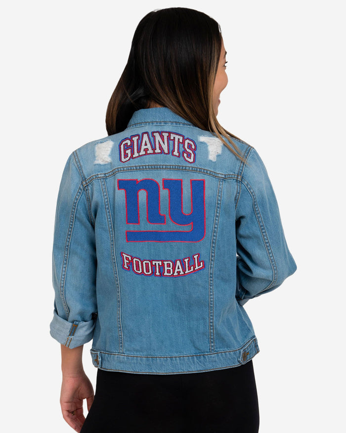 New York Giants Womens Denim Days Jacket FOCO - FOCO.com