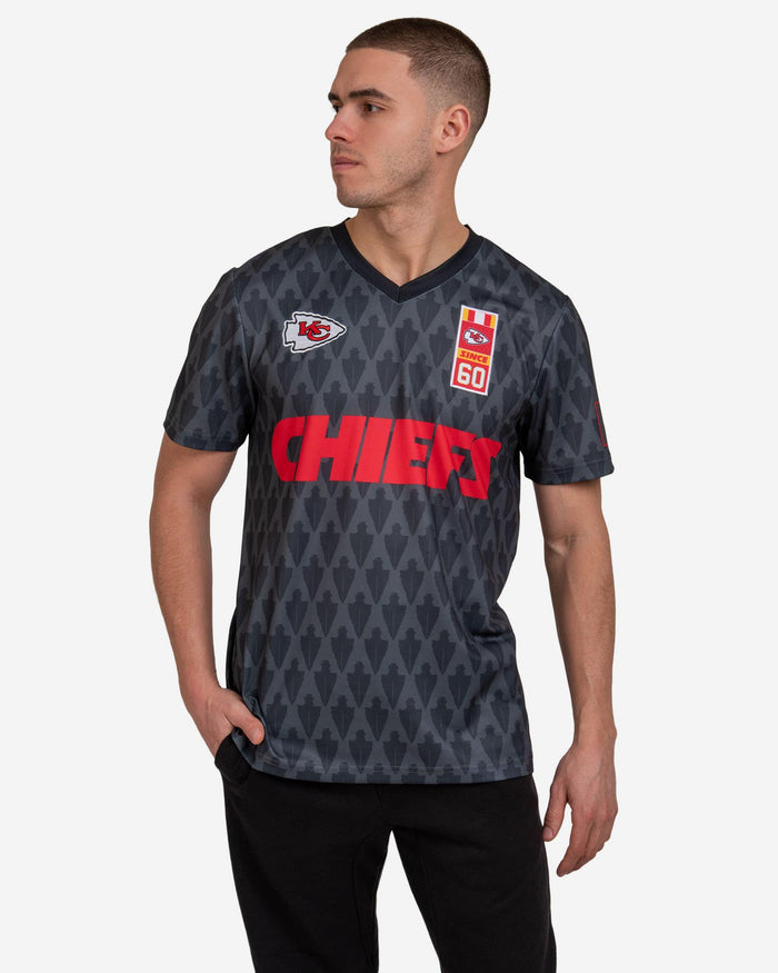 Kansas City Chiefs Short Sleeve Soccer Style Jersey FOCO S - FOCO.com