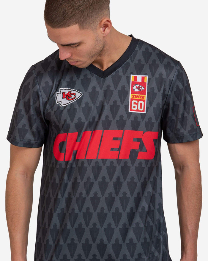 Kansas City Chiefs Short Sleeve Soccer Style Jersey FOCO - FOCO.com