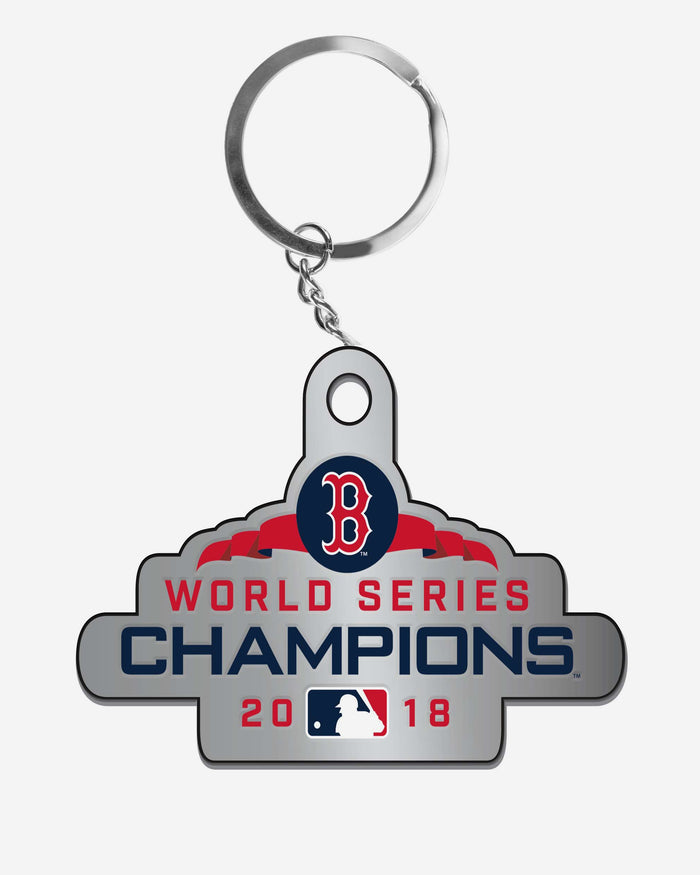 Boston Red Sox 2018 World Series Champions Metal Logo Keychain FOCO - FOCO.com