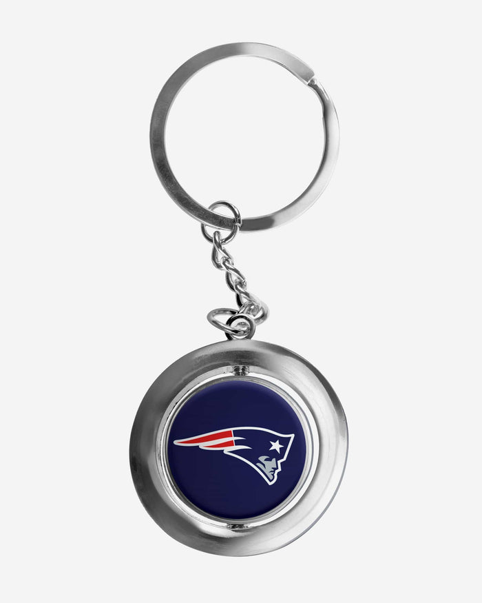 New England Patriots Football Spinner Keychain FOCO - FOCO.com