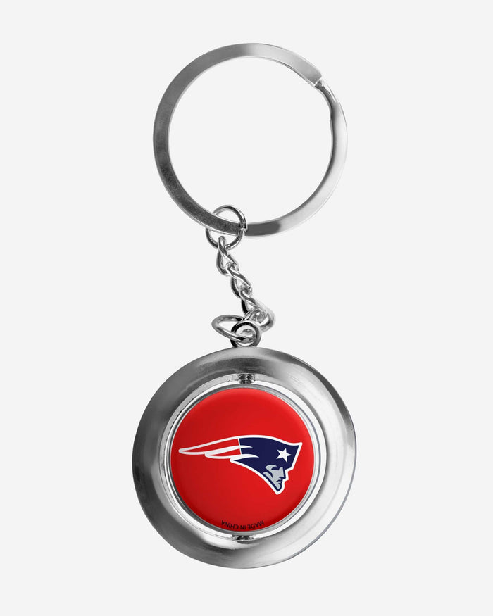 New England Patriots Football Spinner Keychain FOCO - FOCO.com