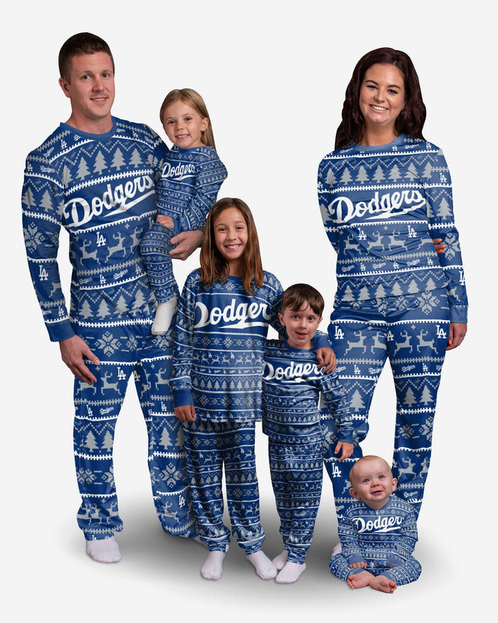 Los Angeles Dodgers Womens Family Holiday Pajamas FOCO - FOCO.com