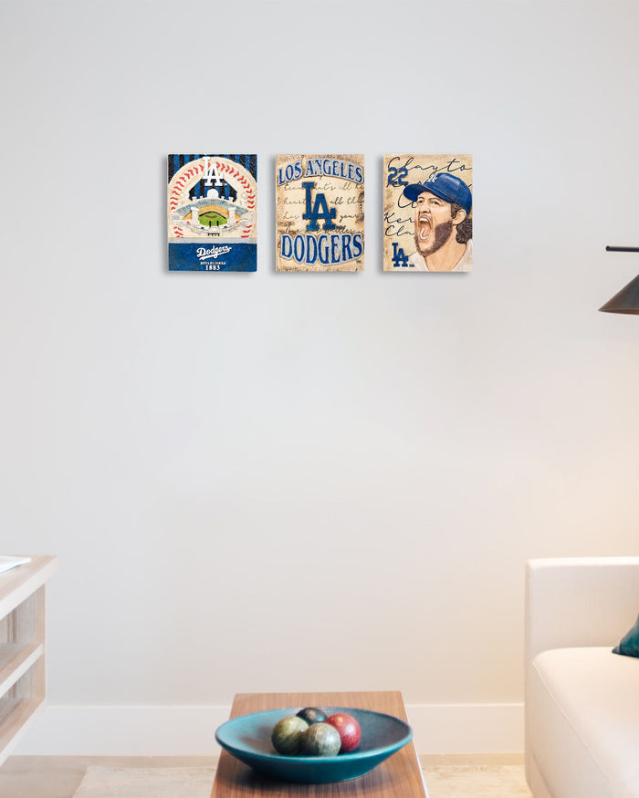 Los Angeles Dodgers Team Logo Wall Plaque FOCO - FOCO.com