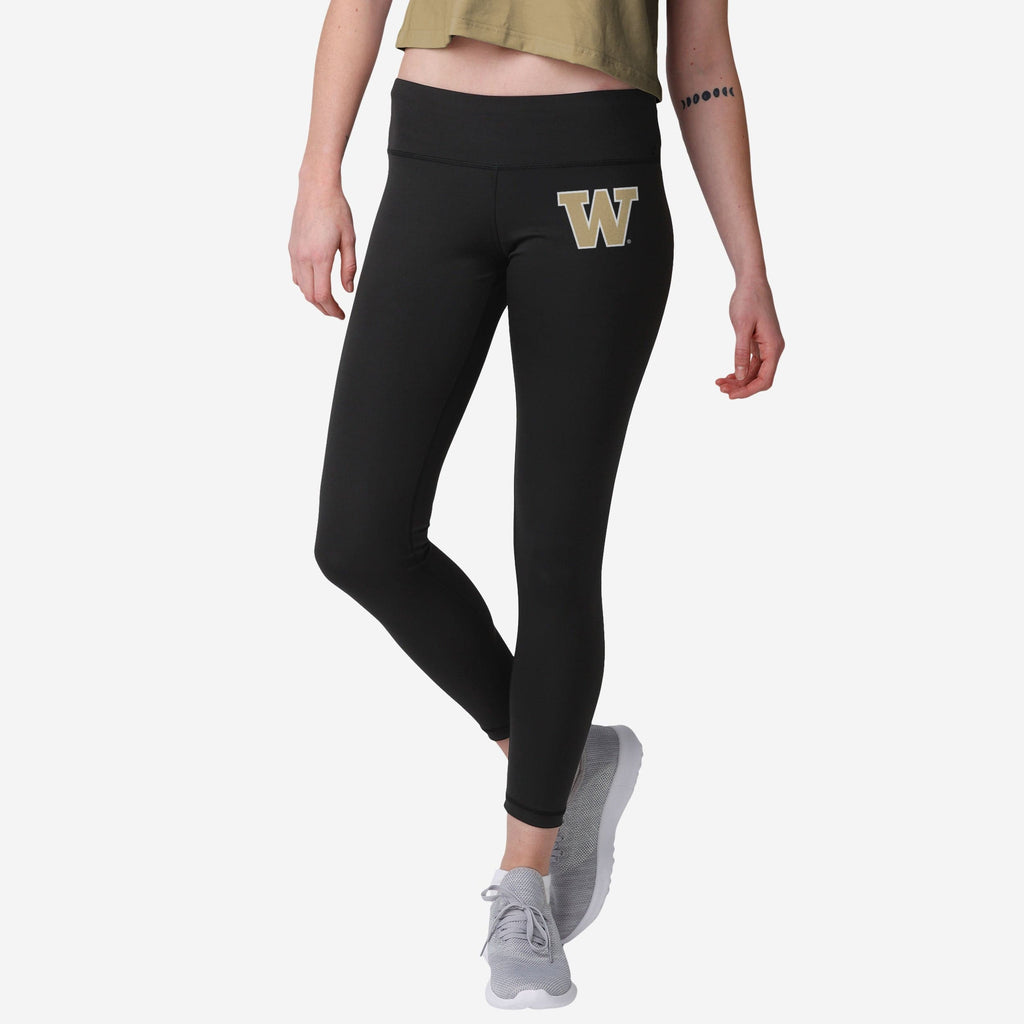 Washington Huskies Womens Calf Logo Black Legging FOCO S - FOCO.com