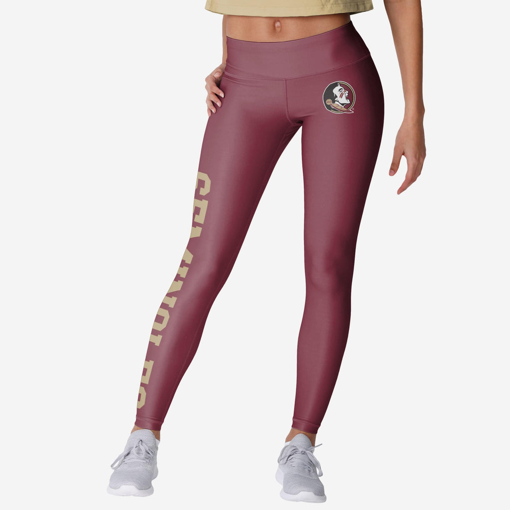 Florida State Seminoles Womens Solid Big Wordmark Legging FOCO S - FOCO.com