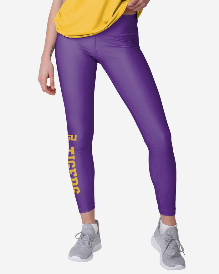 LSU Tigers Womens Solid Wordmark Legging FOCO S - FOCO.com
