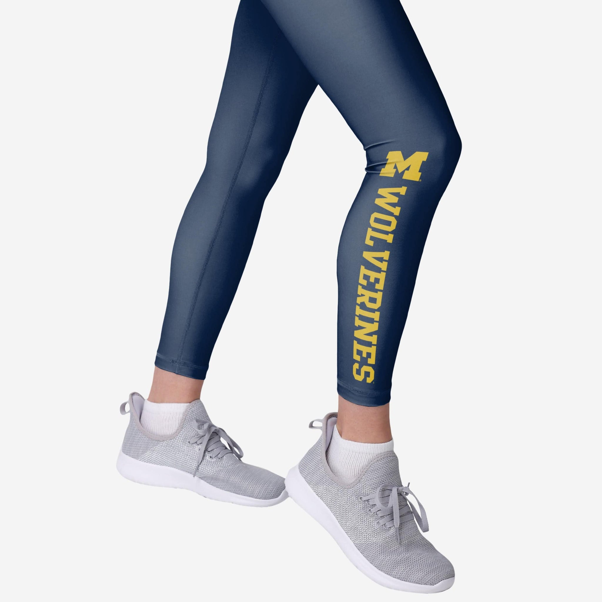 Michigan Wolverines Womens Solid Wordmark Legging FOCO