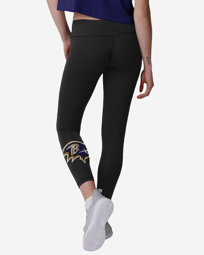 Baltimore Ravens Womens Calf Logo Black Legging FOCO - FOCO.com