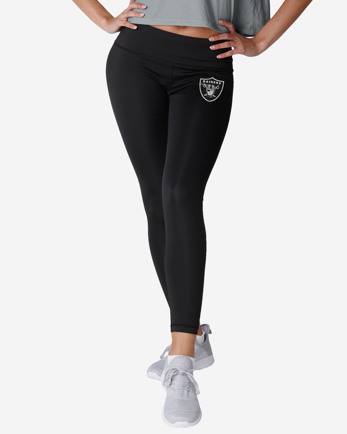 Las Vegas Raiders Womens Calf Logo Black Legging FOCO S - FOCO.com