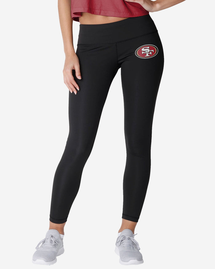 San Francisco 49ers Womens Calf Logo Black Legging FOCO S - FOCO.com
