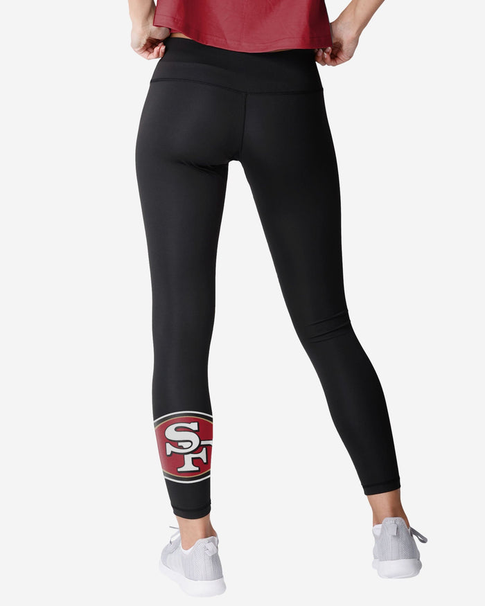 San Francisco 49ers Womens Calf Logo Black Legging FOCO - FOCO.com