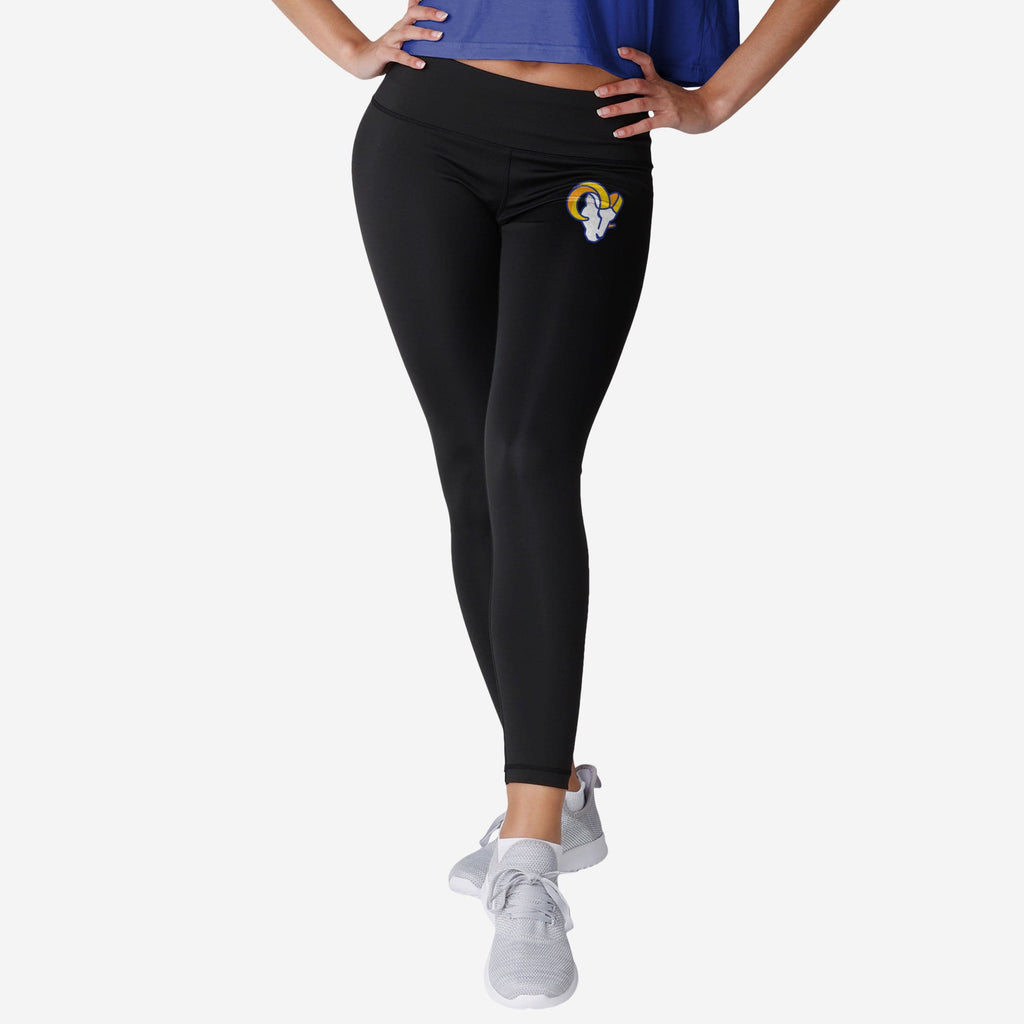 Los Angeles Rams Womens Calf Logo Black Legging FOCO S - FOCO.com