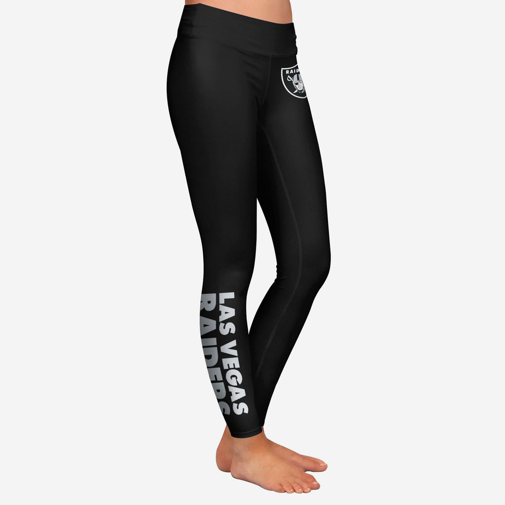 Las Vegas Raiders City Series Womens Black On Black Legging FOCO S - FOCO.com