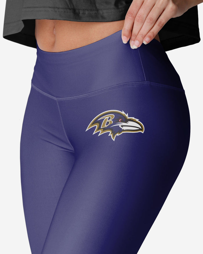 Baltimore Ravens Womens Solid Big Wordmark Legging FOCO - FOCO.com