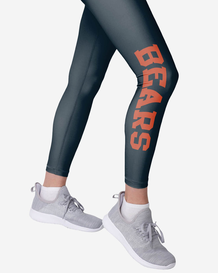 Chicago Bears Womens Solid Big Wordmark Legging FOCO - FOCO.com