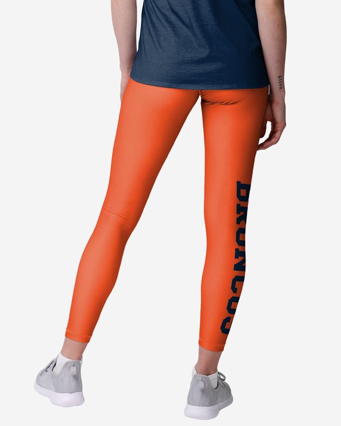 Denver Broncos Womens Solid Big Wordmark Legging FOCO - FOCO.com