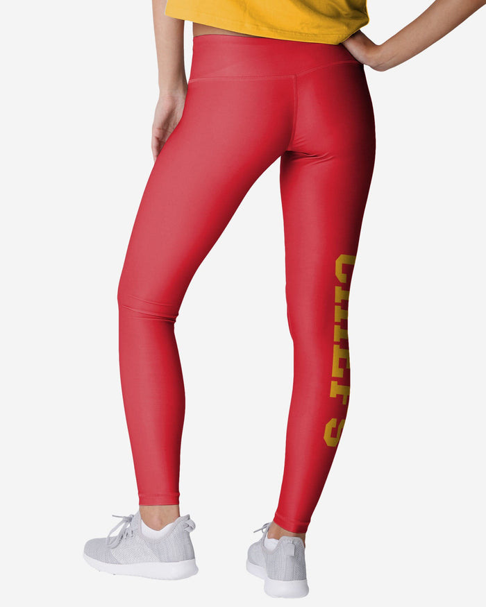 Kansas City Chiefs Womens Solid Big Wordmark Legging FOCO - FOCO.com