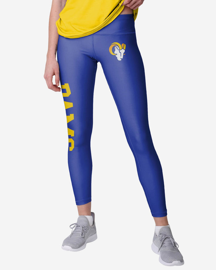 Los Angeles Rams Womens Solid Big Wordmark Legging FOCO S - FOCO.com