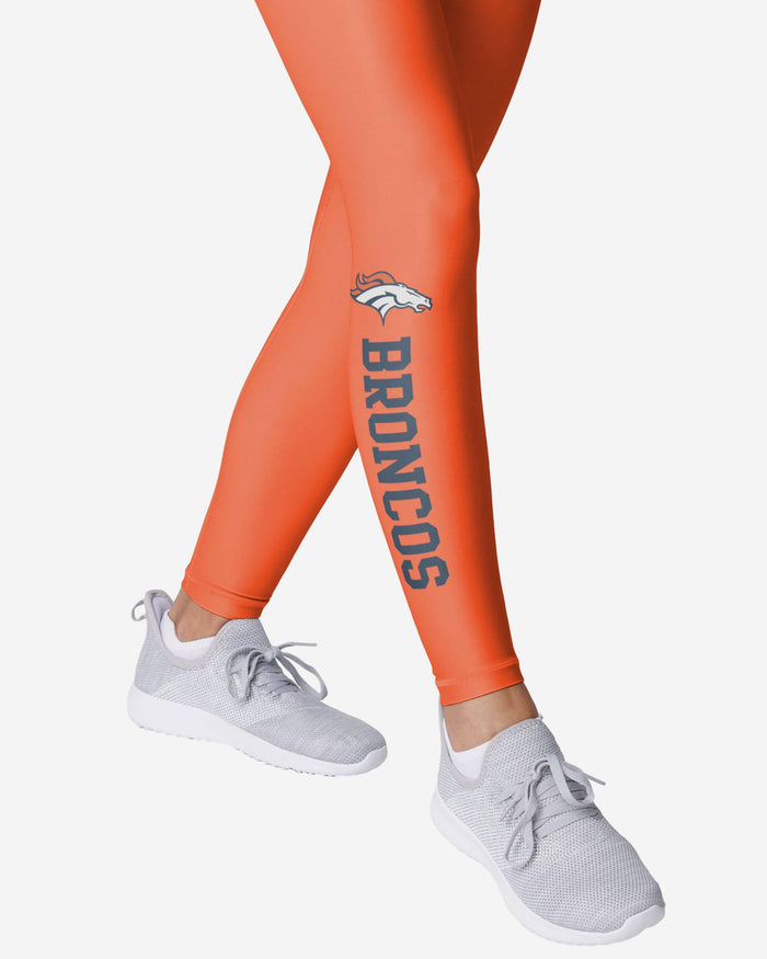 Denver Broncos Womens Solid Wordmark Legging FOCO - FOCO.com