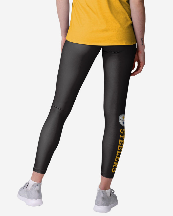Pittsburgh Steelers Womens Solid Wordmark Legging FOCO - FOCO.com