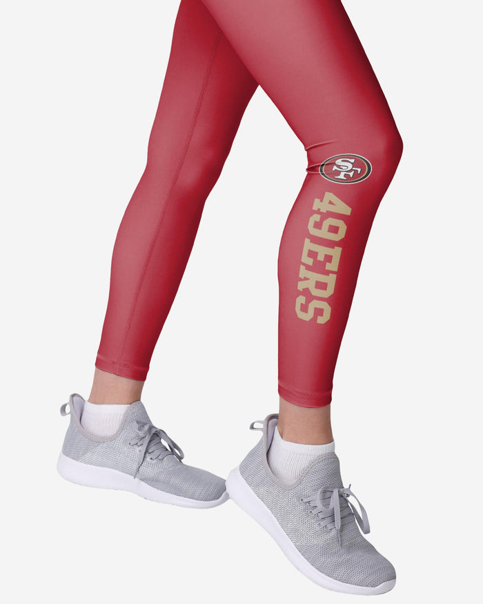 San Francisco 49ers Womens Solid Wordmark Legging FOCO - FOCO.com