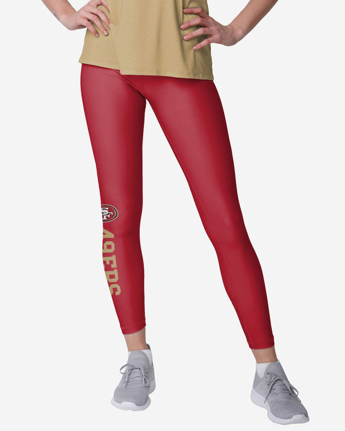 San Francisco 49ers Womens Solid Wordmark Legging FOCO S - FOCO.com