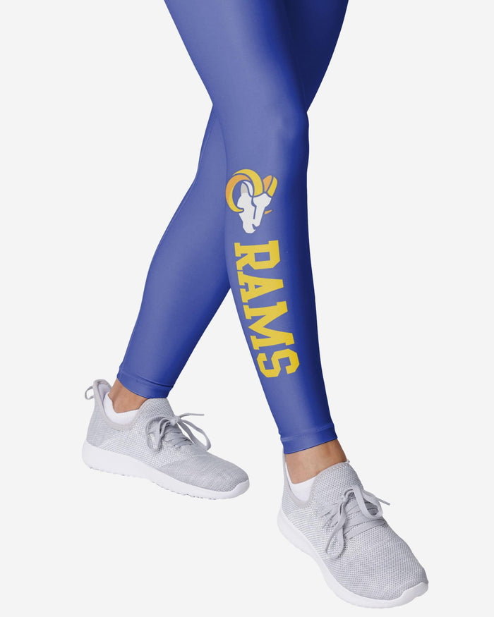 Los Angeles Rams Womens Solid Wordmark Legging FOCO - FOCO.com