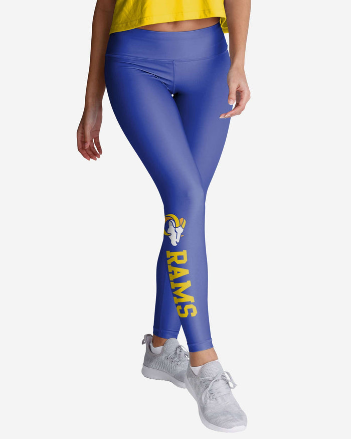 Los Angeles Rams Womens Solid Wordmark Legging FOCO S - FOCO.com
