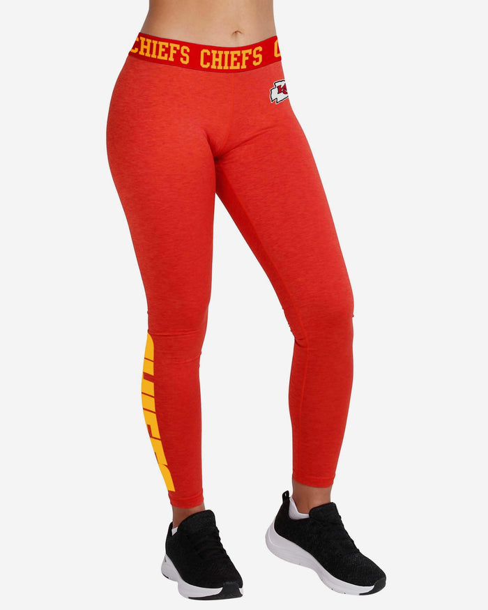 Kansas City Chiefs Womens Team Color Static Legging FOCO S - FOCO.com