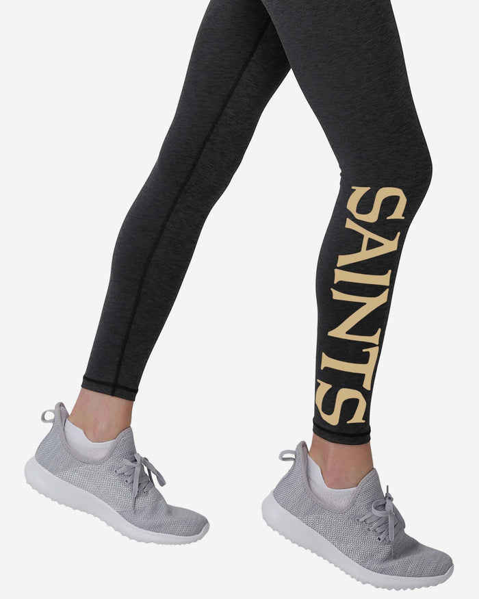 New Orleans Saints Womens Team Color Static Legging FOCO - FOCO.com