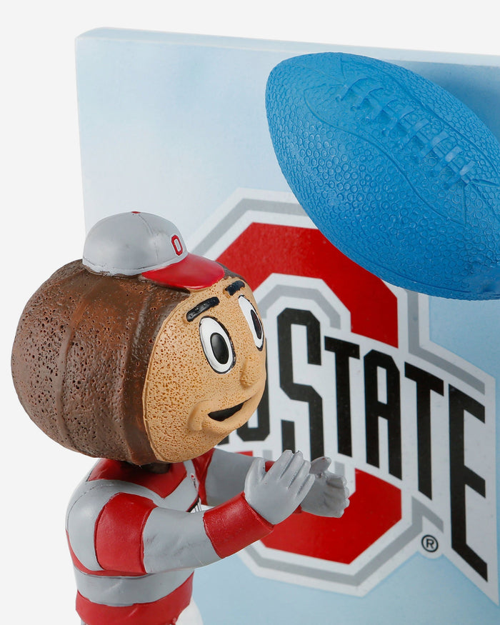 Brutus Buckeye Ohio State Buckeyes Mascot Action Pose Light Up Ball Bobblehead FOCO - FOCO.com