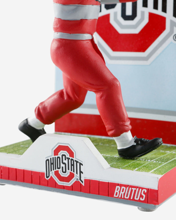 Brutus Buckeye Ohio State Buckeyes Mascot Action Pose Light Up Ball Bobblehead FOCO - FOCO.com