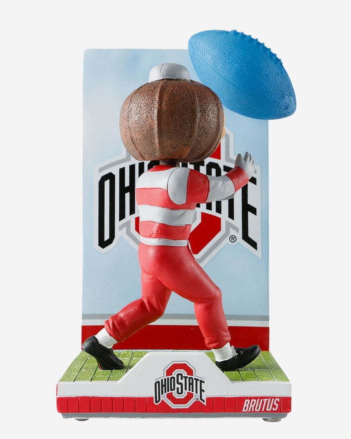 Brutus Buckeye Ohio State Buckeyes Mascot Action Pose Light Up Ball Bobblehead FOCO - FOCO.com