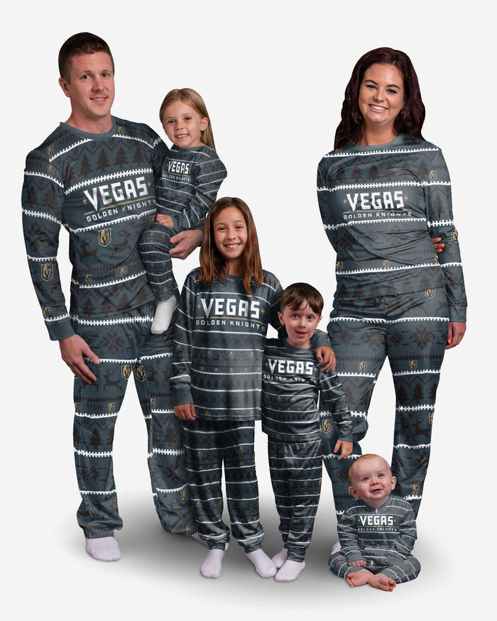 FOCO Vegas Golden Knights Family Holiday Pajamas, Mens Size: 2XL